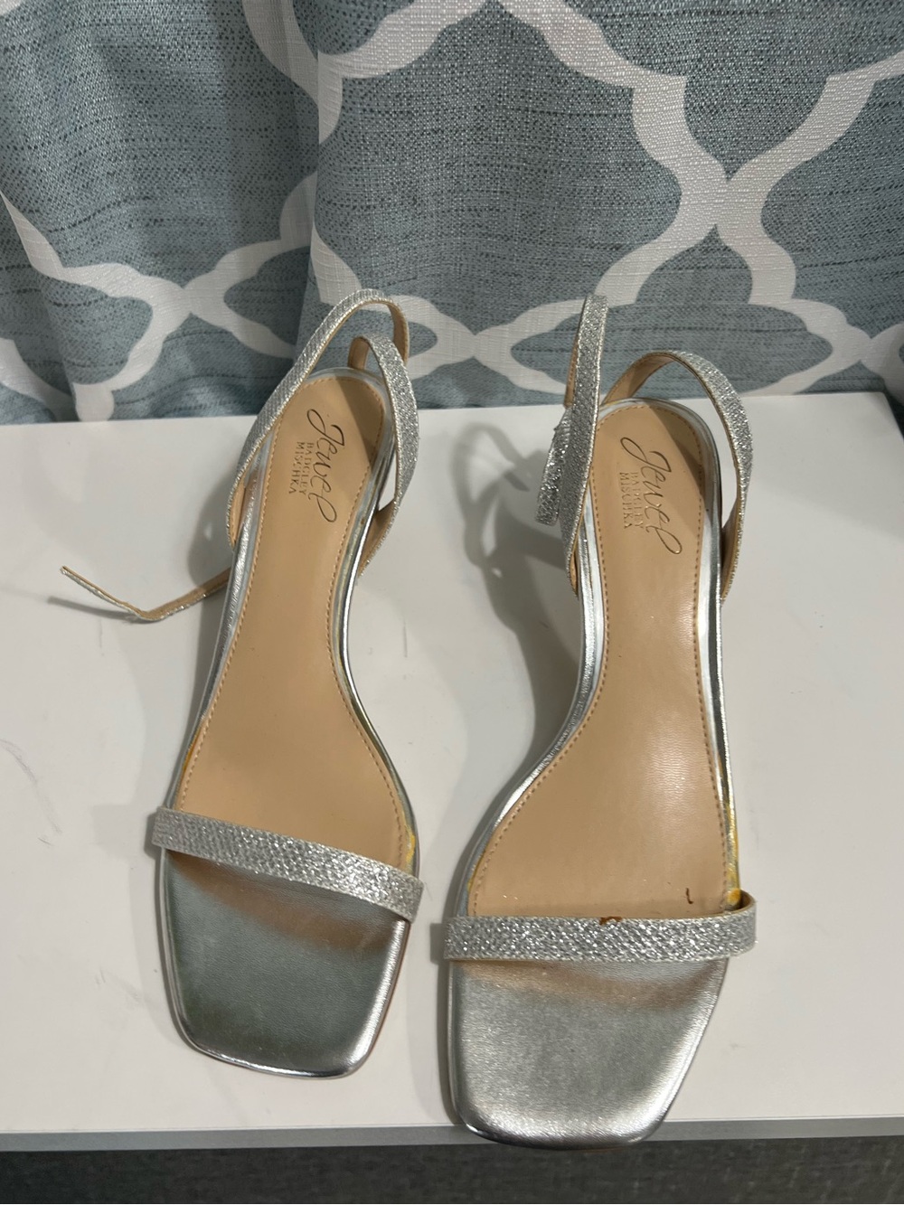 Charisma Silver Pointed Slingback Heels Macy’s